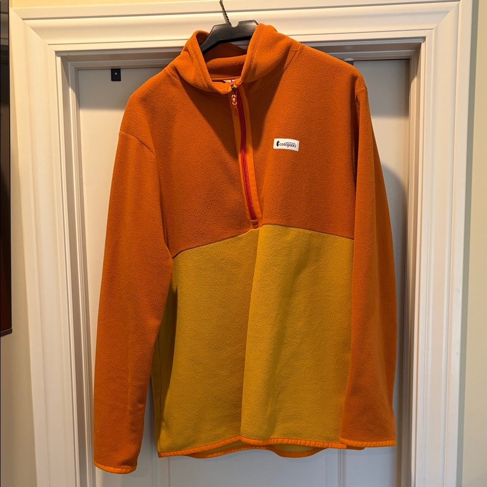 Cotopaxi Two-Tone Orange and Yellow Fleece